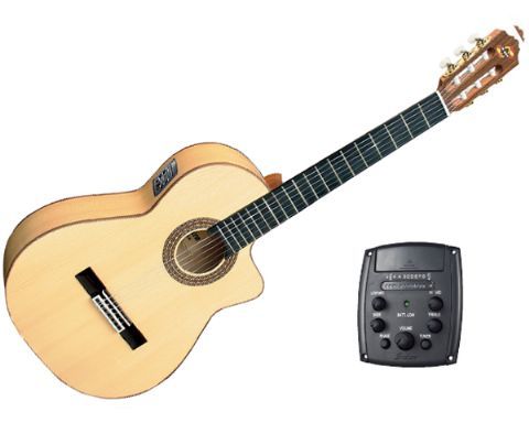 Guitarra clásica electrificada ADMIRA modelo DUENDE EC