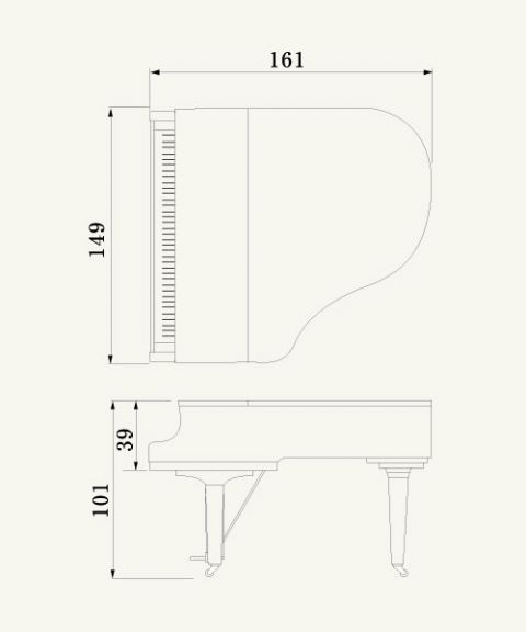 Piano de cola YAMAHA modelo C1X