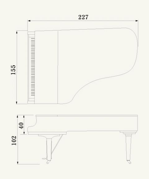 Piano de cola YAMAHA modelo C7X