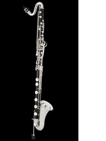 Clarinete bajo SELMER modelo PRIVILEGE bajando al Do grave.