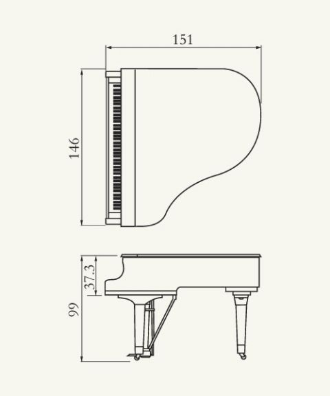 Piano de cola YAMAHA modelo GB1 K Silent