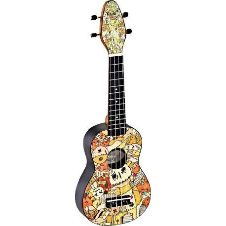 Ukelele soprano KEIKI modelo K2-VP VOODOO PUPPET