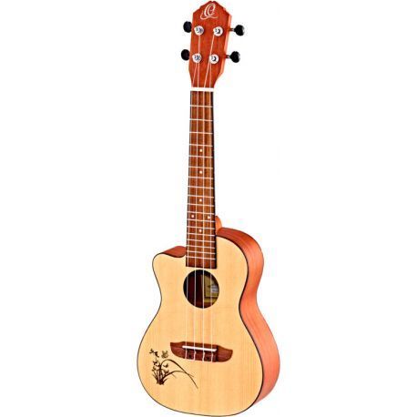 Ukelele concierto ORTEGA modelo RU5CE-L electrificado para zurdos